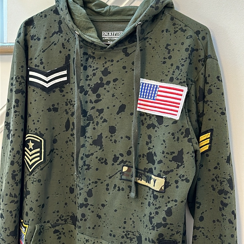 Encrypted Supply Company Men’s Hoodie Size Medium - Picture 2 of 7
